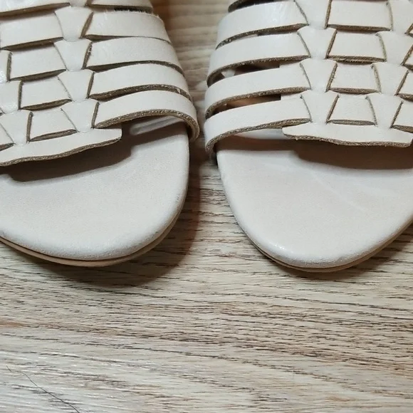 Lucky Brand Natissha Slingback Open Toe Low Tan Block Heel Shoes Size 7 - Picture 3 of 13